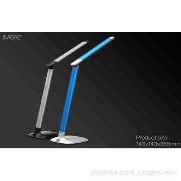 Aluminium USB Dimmable LED Desk Lamp , white / pink / blue